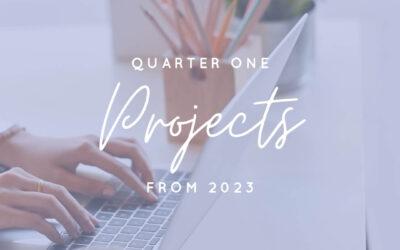 Projects in Q1 That will Blow Your Mind