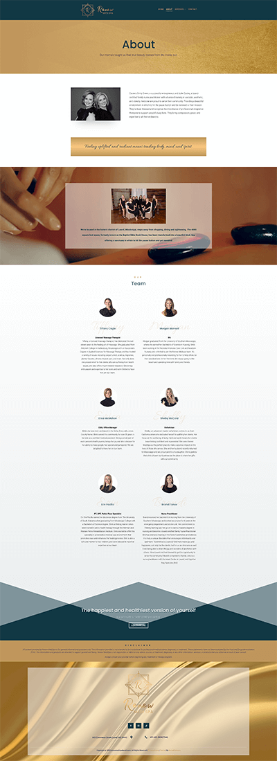 renew-medi-spa-team-about-website-design-sarah-abell-works-llc